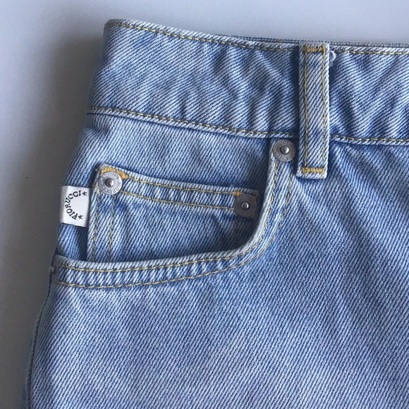 Fiorucci Tara short angel patch denim cutoff raw hem jean shorts - Picture 12 of 16